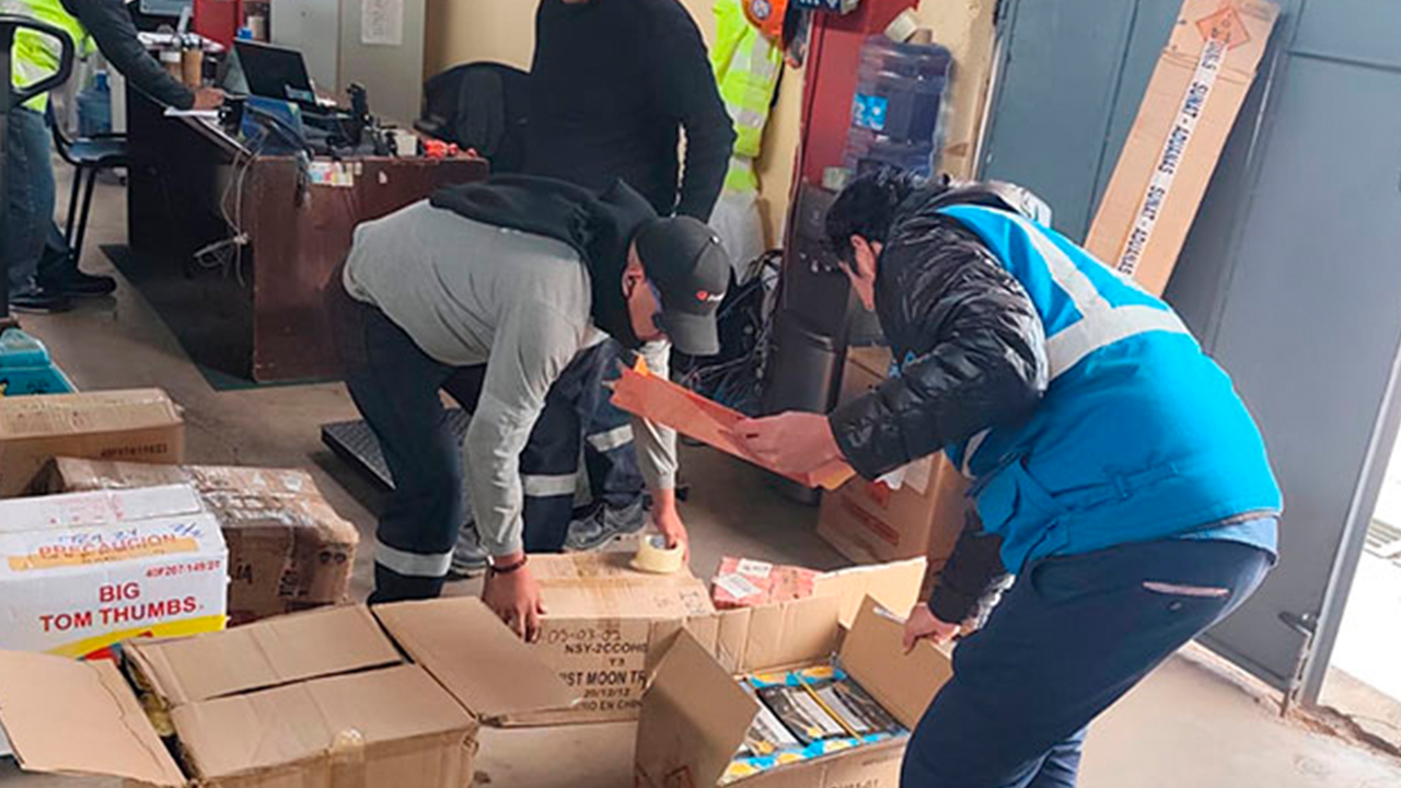 Sucamec verifica más de 12 mil pirotécnicos incautados por presunto delito aduanero